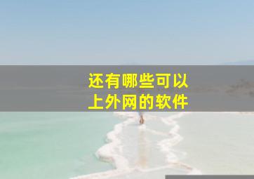 还有哪些可以上外网的软件