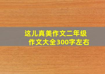 这儿真美作文二年级作文大全300字左右