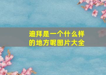 迪拜是一个什么样的地方呢图片大全