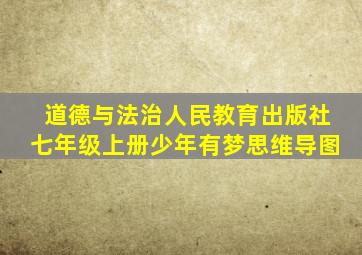 道德与法治人民教育出版社七年级上册少年有梦思维导图