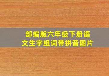 部编版六年级下册语文生字组词带拼音图片