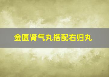 金匮肾气丸搭配右归丸