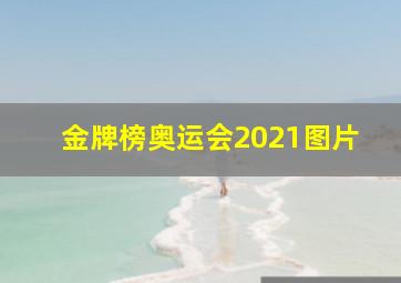 金牌榜奥运会2021图片