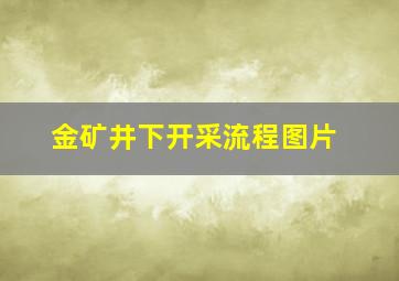 金矿井下开采流程图片