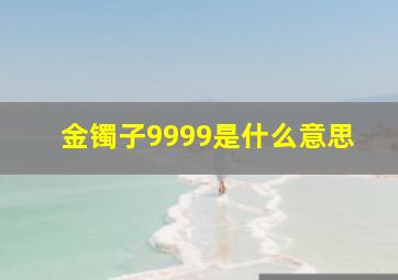 金镯子9999是什么意思