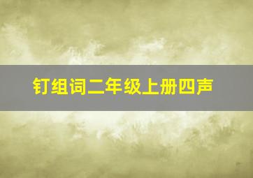 钉组词二年级上册四声