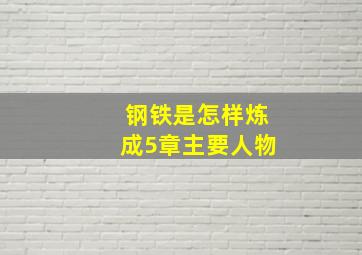 钢铁是怎样炼成5章主要人物