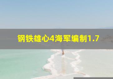 钢铁雄心4海军编制1.7