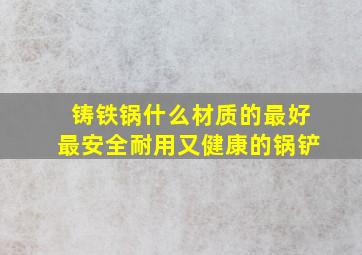 铸铁锅什么材质的最好最安全耐用又健康的锅铲