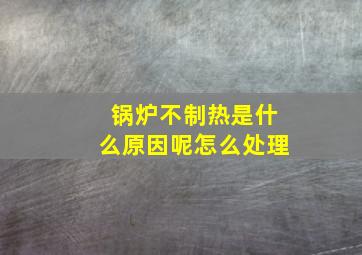 锅炉不制热是什么原因呢怎么处理