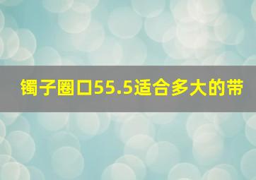 镯子圈口55.5适合多大的带