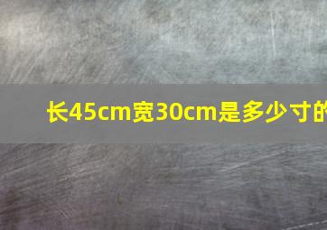 长45cm宽30cm是多少寸的