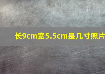 长9cm宽5.5cm是几寸照片