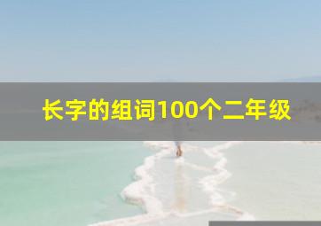 长字的组词100个二年级