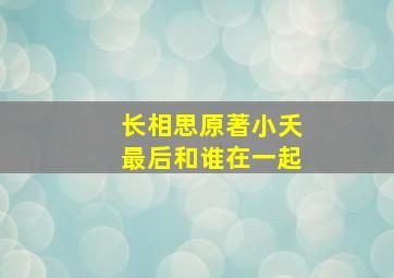 长相思原著小夭最后和谁在一起