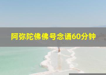 阿弥陀佛佛号念诵60分钟