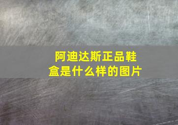 阿迪达斯正品鞋盒是什么样的图片