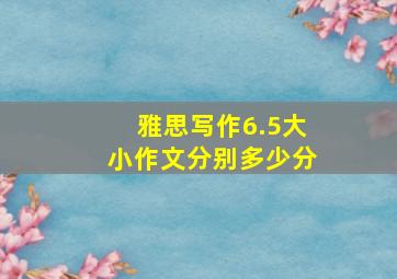 雅思写作6.5大小作文分别多少分