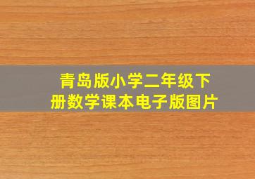 青岛版小学二年级下册数学课本电子版图片