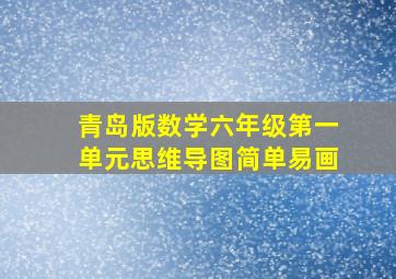 青岛版数学六年级第一单元思维导图简单易画