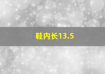 鞋内长13.5