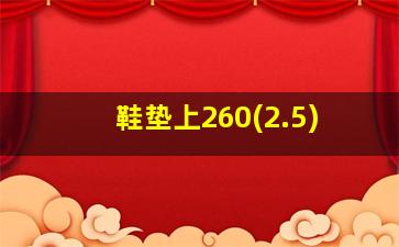 鞋垫上260(2.5)