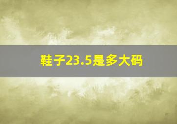 鞋子23.5是多大码