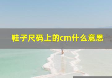 鞋子尺码上的cm什么意思