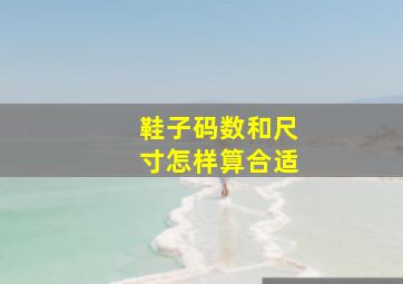 鞋子码数和尺寸怎样算合适