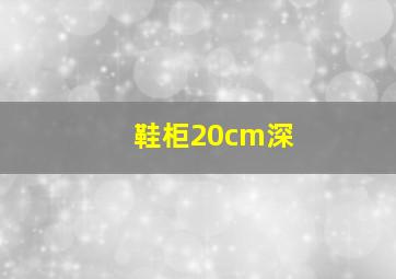 鞋柜20cm深