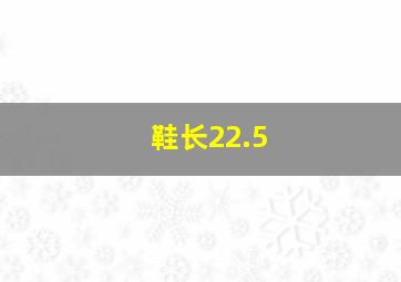 鞋长22.5