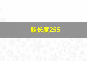 鞋长度255