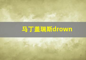 马丁盖瑞斯drown