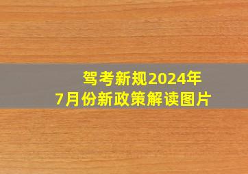 驾考新规2024年7月份新政策解读图片