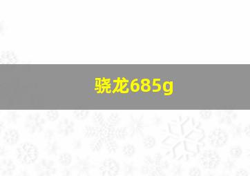 骁龙685g