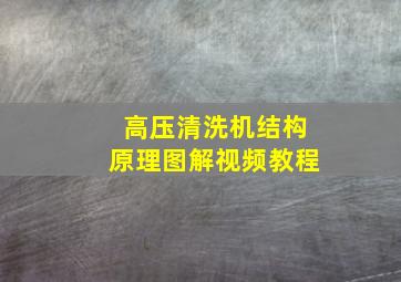 高压清洗机结构原理图解视频教程