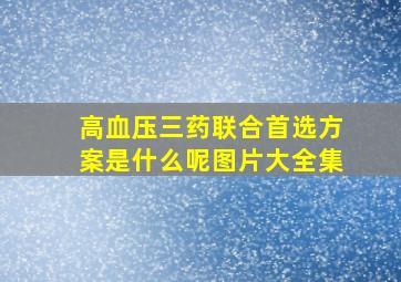 高血压三药联合首选方案是什么呢图片大全集