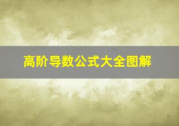 高阶导数公式大全图解