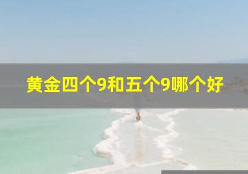 黄金四个9和五个9哪个好