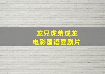 龙兄虎弟成龙电影国语喜剧片