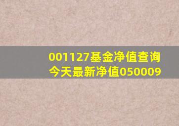 001127基金净值查询今天最新净值050009