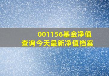 001156基金净值查询今天最新净值档案