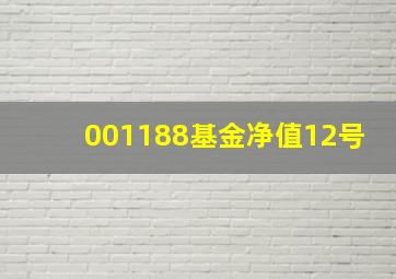 001188基金净值12号