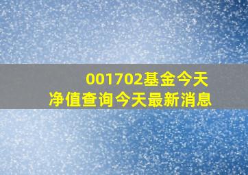 001702基金今天净值查询今天最新消息