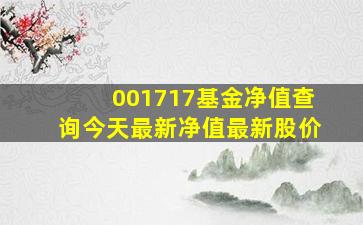 001717基金净值查询今天最新净值最新股价