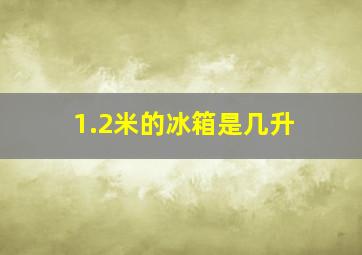 1.2米的冰箱是几升