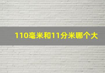 110毫米和11分米哪个大