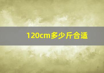 120cm多少斤合适