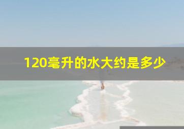 120毫升的水大约是多少