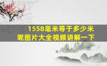 1558毫米等于多少米呢图片大全视频讲解一下